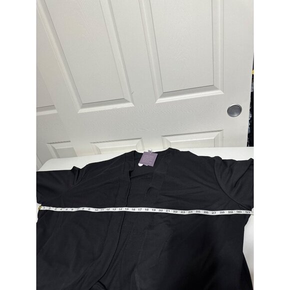 Christopher & Banks Women's Open Front Cardigan Black with Pockets Size 2X NWT - Picture 4 of 7